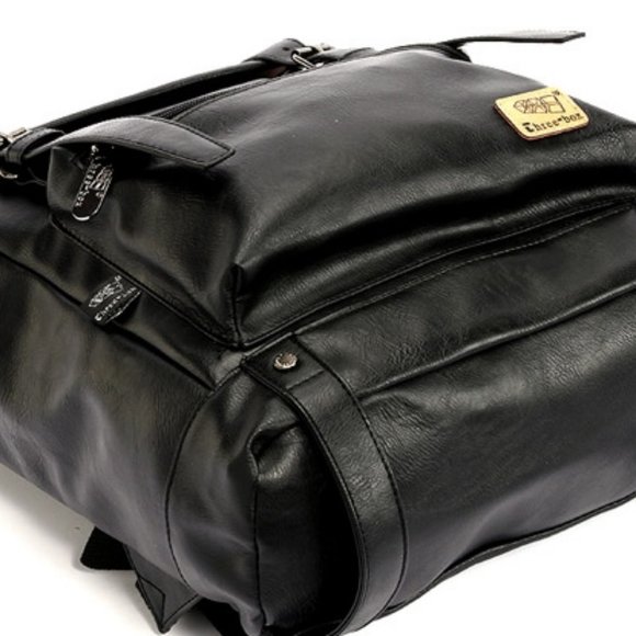 Double shoulder Leather Backpack